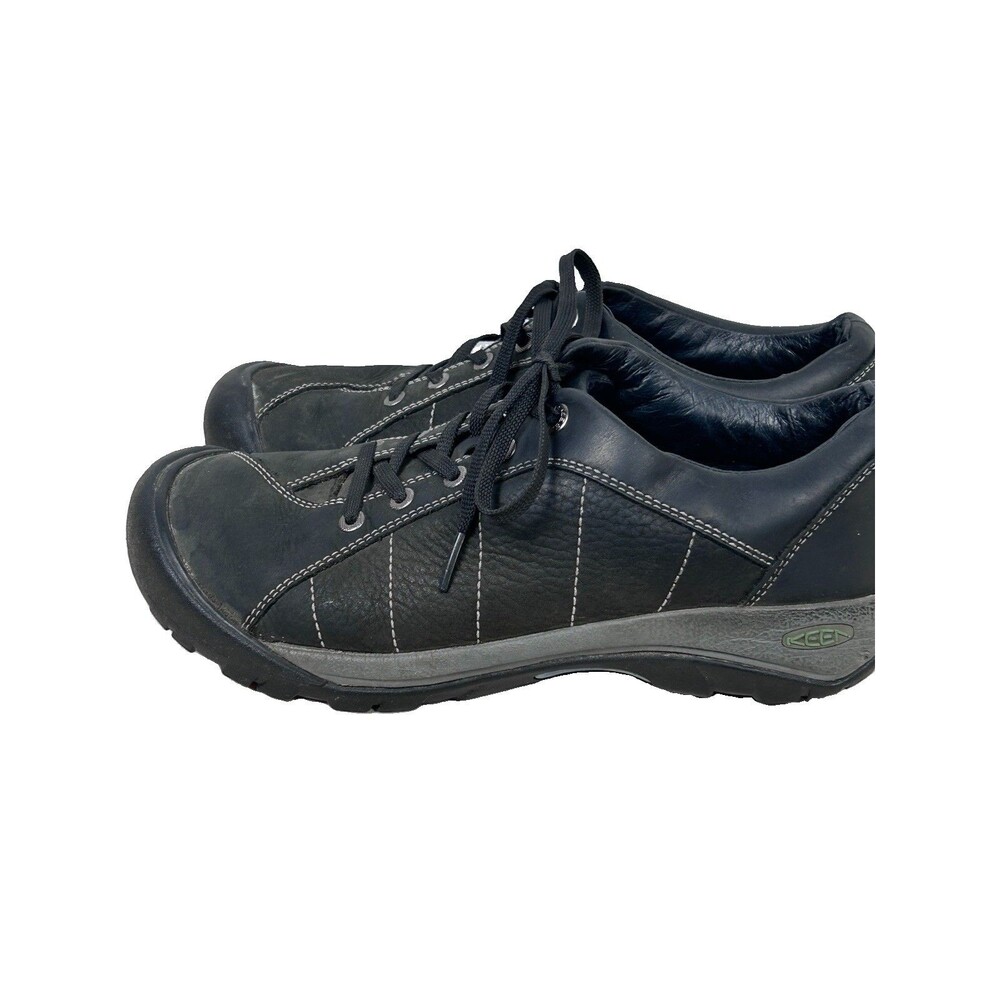 Keen Presidio Womens Size 10.5 Black Athletic Leather Hiking Shoes Sneakers